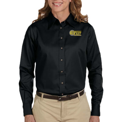Ladies' Easy Blend™ Long-Sleeve Twill Shirt with Stain-Release Thumbnail